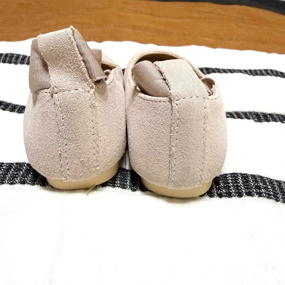 Janie And Jack Shimmer Ballet Flats pink shimmer ballerina shoes Size 5